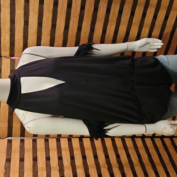 NWT! Boston Proper choker feather armband bodysuit - Picture 3 of 11